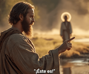 El testigo que muestra a Jesús