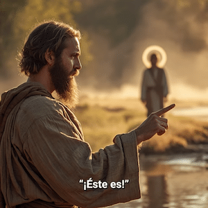 El testigo que muestra a Jesús