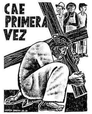 Tercera Estación: Jesús cae por primera vez